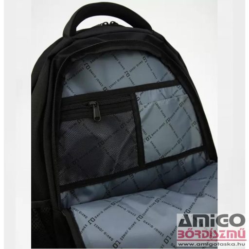 David jones fekete textil hátizsák pc-044