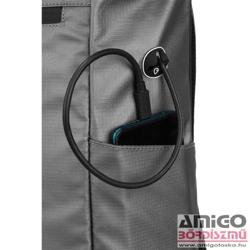 David jones szürke textil hátizsák pc-048