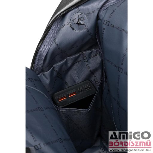 David jones szürke textil hátizsák pc-048
