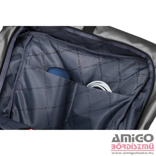 David jones szürke textil hátizsák pc-048