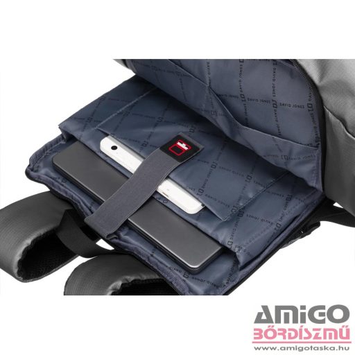 David jones szürke textil hátizsák pc-048