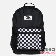 Dorko fekete / fehér kockás textil hátizsák da2219-0001
