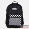 Dorko fekete / fehér kockás textil hátizsák da2219-0001
