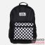 Dorko fekete / fehér kockás textil hátizsák da2219-0001