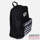 Dorko fekete / fehér kockás textil hátizsák da2219-0001