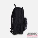 Dorko fekete / fehér kockás textil hátizsák da2219-0001