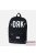 Dorko fekete / fehér feliratos textil / műbőr hátizsák da2221-0001