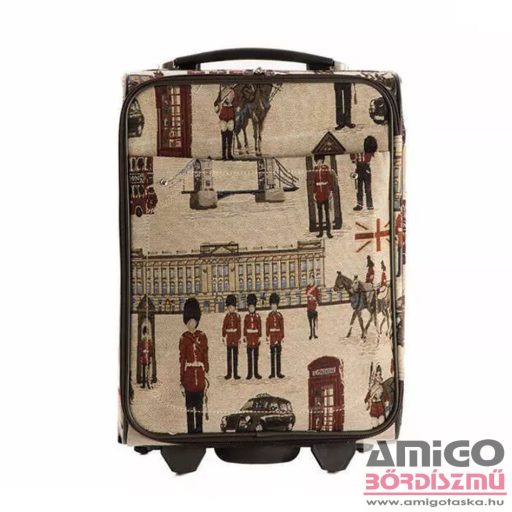Emporio valentini london mintás kicsi textil bőrönd 8169