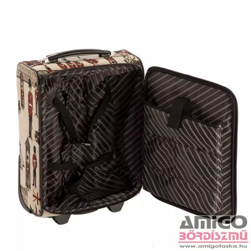 Emporio valentini london mintás kicsi textil bőrönd 8169