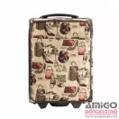 Emporio valentini női kiegészítő mintás kicsi textil bőrönd 8169