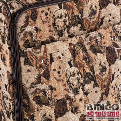 Emporio valentini kutyás kicsi textil bőrönd 8169