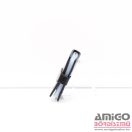 Fuerdanni fekete / lakk / nyomottmintás álló patentos kártyatartó k19