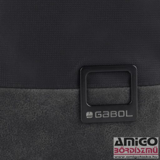 Gabol fekete textil / műbőr válltáska stone 544612001