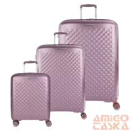 Gabol lila polypropylén négy kerekű bőrönd szett queens