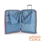 Gabol lila polypropylén négy kerekű bőrönd szett queens