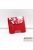 Gibidium piros / nagy virágmintás patentos kicsi női bőr pénztárca kari kézi