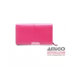 Giorgio carelli pink nagy női puha bőr pénztárca 512930065