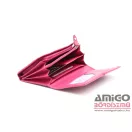 Giorgio carelli pink nagy női puha bőr pénztárca 512930065