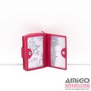 Giorgio carelli pink kívül cipzáras álló női puha bőr pénztárca 516417065