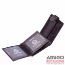 Giultieri fekete patentos kicsi férfi bőr pénztárca gcs102/t