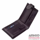 Giultieri fekete patentos kicsi férfi bőr pénztárca gcs102/t