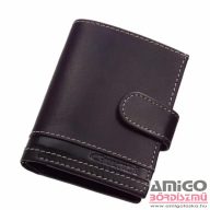 Giultieri  fekete patentos álló bőr kártyatartó gcs2038