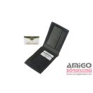 Giultieri fekete / piros gumis férfi bőr pénztárca shg65