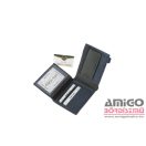 Giultieri sötétkék gumis férfi bőr pénztárca shg65