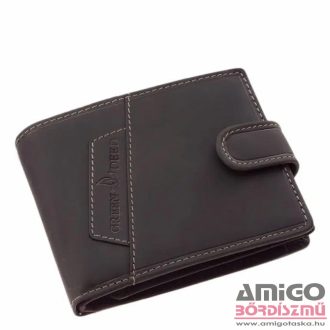   Green deed fekete férfi patentos bőr pénztárca gdd1021/t-5