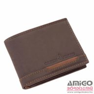 Green deed barna kicsi férfi bőr pénztárca afk102