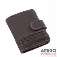   Green deed fekete patentos álló bőr kártyatartó gdl2038/t-3