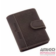   Green deed fekete patentos álló bőr kártyatartó gdm2038/t-4