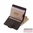 Green deed fekete patentos álló bőr kártyatartó gdm2038/t-4
