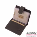 Green deed fekete patentos álló bőr kártyatartó gdm2038/t-4