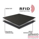 Green deed fekete patentos álló bőr kártyatartó agh2038/t