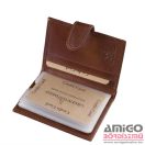 Green deed barna patentos álló bőr kártyatartó pbh2038/t