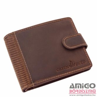   Green deed barna férfi patentos bőr pénztárca gde1021/t-3