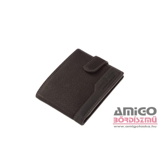 Green deed fekete patentos férfi bőr pénztárca gdh1002/t