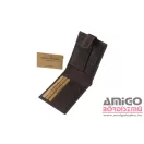 Green deed fekete patentos férfi bőr pénztárca gdh1002/t