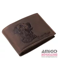   Green deed sötétbarna golden retrieveres férfi bőr pénztárca gold1021