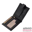 Green deed fekete patentos férfi bőr pénztárca opr08/t