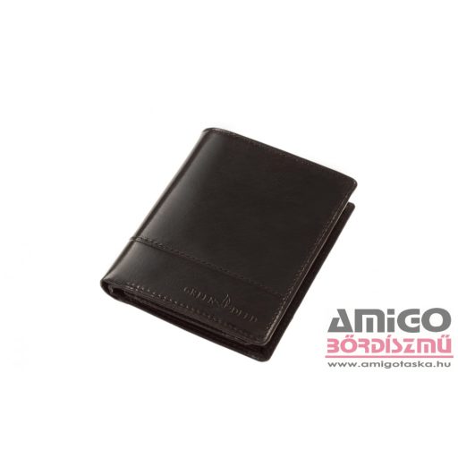Green deed fekete álló bőr pénztárca pav703