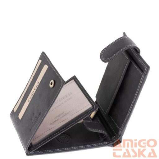 Green deed fekete tacsis patentos férfi bőr pénztárca tacsko1021/t