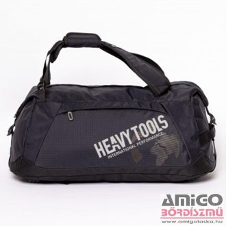   Heavy tools fekete / kockás textil sporttáska / hátizsák efero black