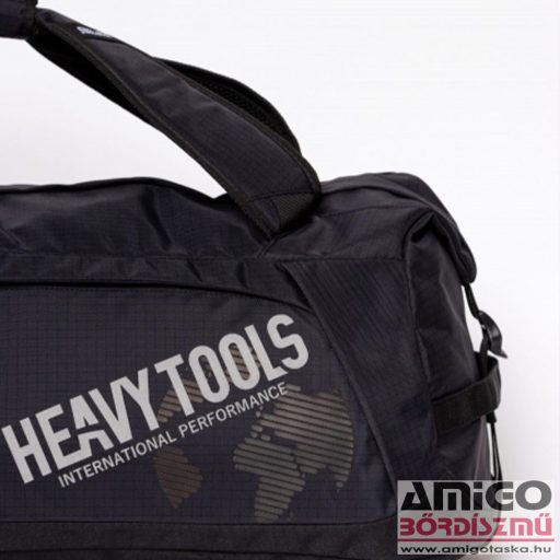 Heavy tools fekete / kockás textil sporttáska / hátizsák efero black