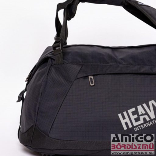 Heavy tools fekete / kockás textil sporttáska / hátizsák efero black