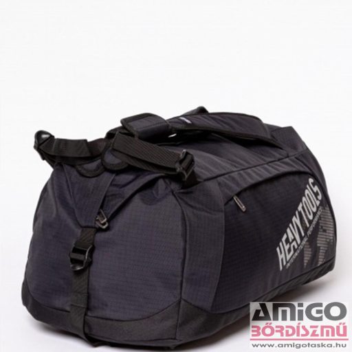 Heavy tools fekete / kockás textil sporttáska / hátizsák efero black