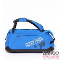   Heavy tools kék / kockás textil sporttáska / hátizsák efero blue