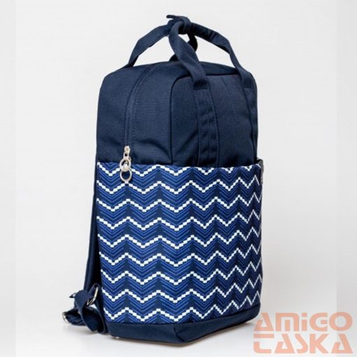 Heavy tools sötétkék / fehér mintás textil kézi / hátizsák ejoka25 navy