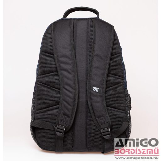 Heavy tools fekete / kék pöttyös / narancssárga textil hátizsák 32L elmano23 dots
